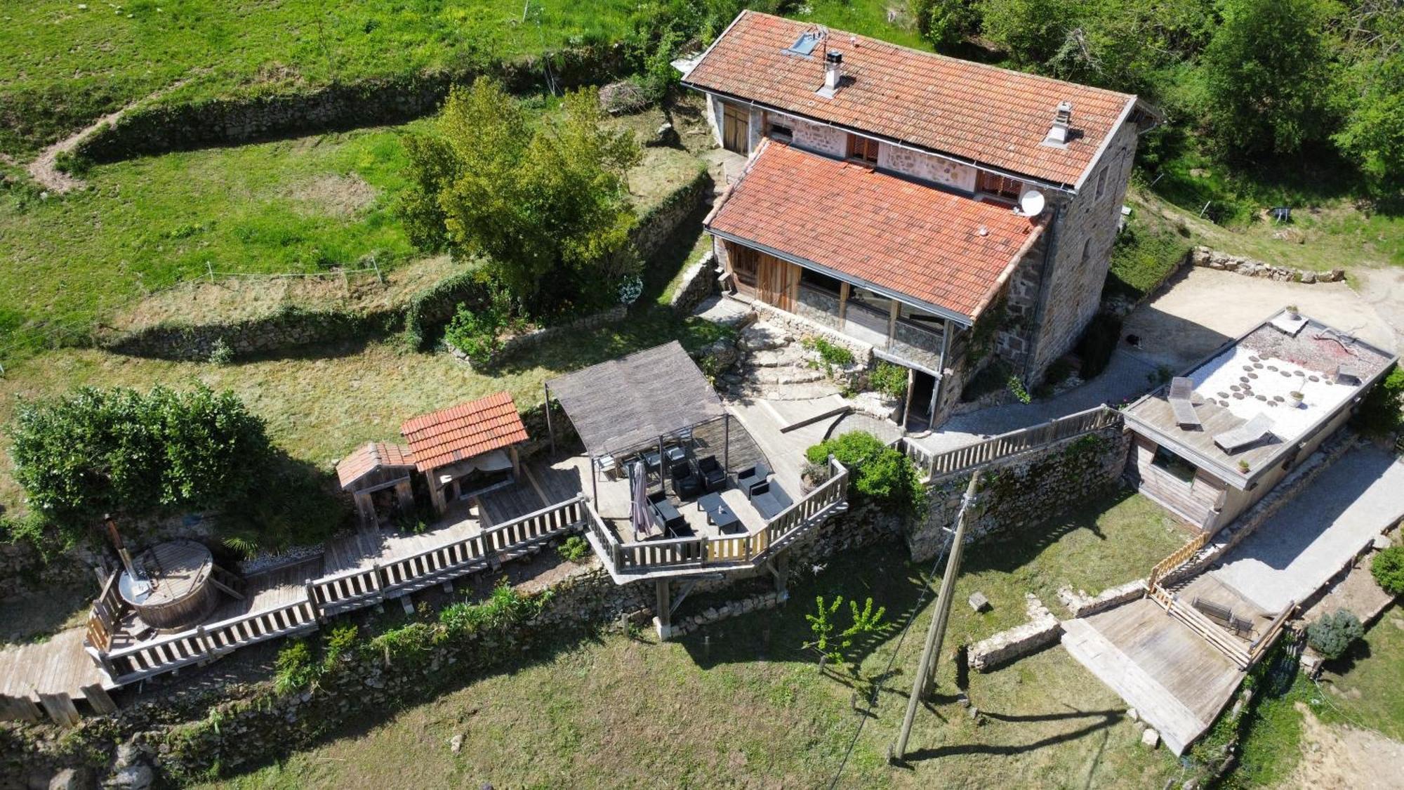 Maison Pres De La Dolce Via Avec Bain Norvegien Saint-Cierge-sous-le-Cheylard Ngoại thất bức ảnh